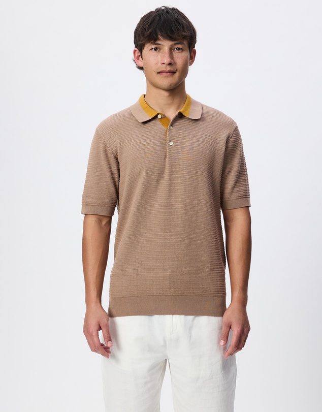 Scotch & Soda - Structured Knitted Regular Fit Polo