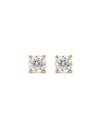 Michael Hill - 0.25 Carat TW Diamond Solitaire Stud Earrings in 18kt Yellow Gold