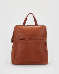 Evity - Maya Leather Convertible Backpack