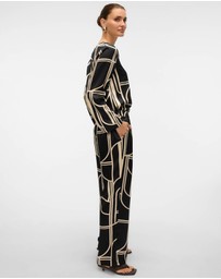 Vero Moda - Hadley Printed Wide-Leg Pants