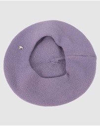 Max Alexander - European Made Purple Soft Wool Beret