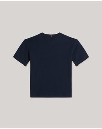 Tommy Hilfiger - Flag Embroidery Crew Neck T-Shirt - Teens