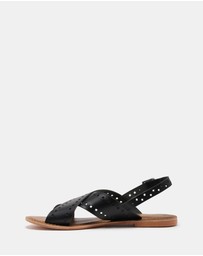 Just Because - Malita Leather Slingback Sandals