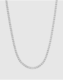 Nialaya Jewellery - Tennis Necklace in Silver