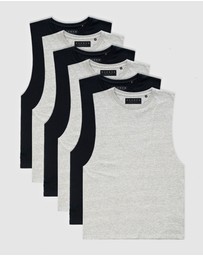 Xander - 6-Pack Blanc Tank