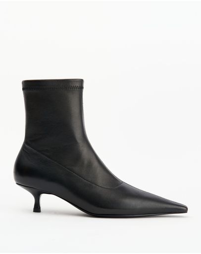 Black Stretch Leather
