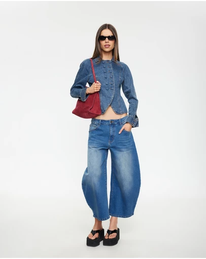 Lioness - Horseshoe Cropped Jeans