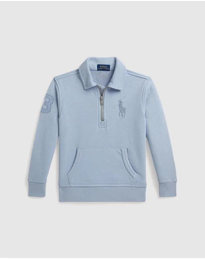 Polo Ralph Lauren - Big Pony Terry Collared Sweatshirt - Kids