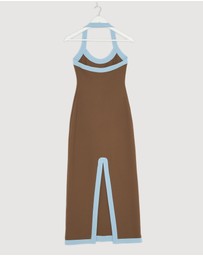 Revibe - Repaired BY JOHNNY. Colette Halter Midi Dress - AU 8