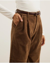 Atmos&Here - Frances Suede Panelled Pants