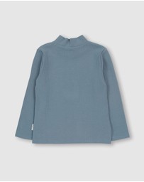 Olive & The Captain - Belair Blue Mock Neck Skivvy