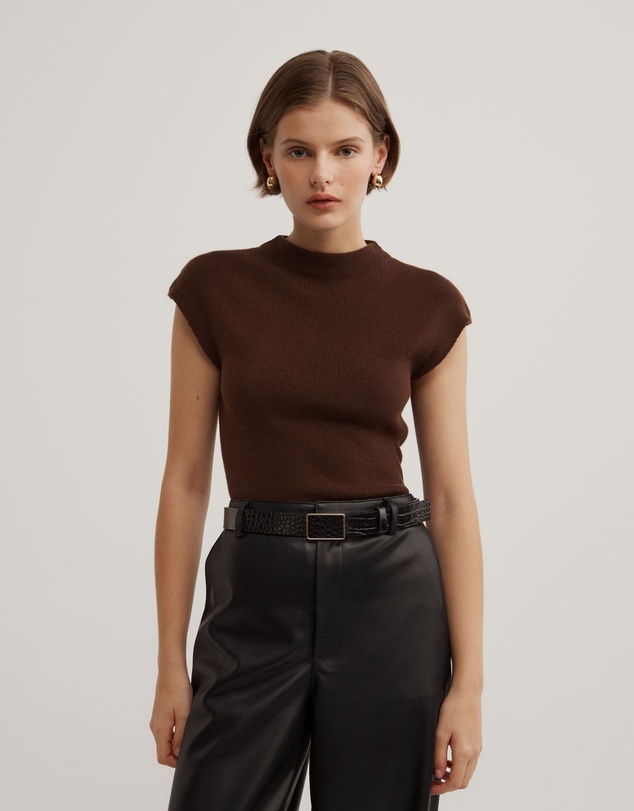 Witchery - High Neck Knit T-shirt