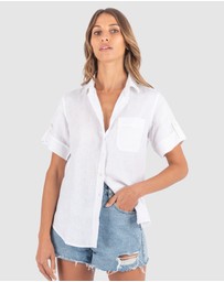 CAMIXA - FEBE Short Sleeve Linen shirt