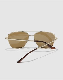 Hawkers Co - HAWKERS - Polarized Gold Olive LAX Sunglasses for Men and Women UV400