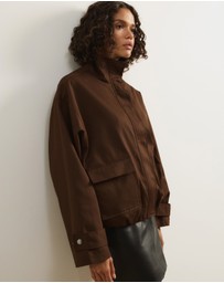 Atmos&Here - Taya Funnel Neck Twill Bomber