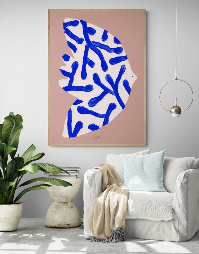 Inka Arthouse - Blue Bird by Matías Larraín Art Print