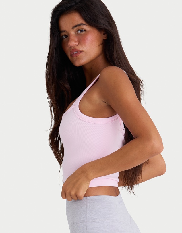BO+TEE - Alumna Seamless Soft Rib Square-Neck Tank Top
