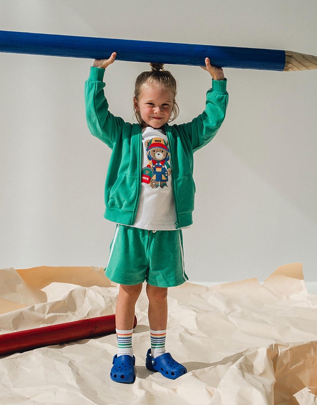 Huxbaby - Heritage Green Sports Zip Through - Babies-Kids