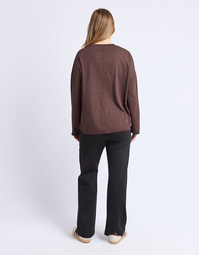 Foxwood - Knock Off Long Sleeve Tee Coffee