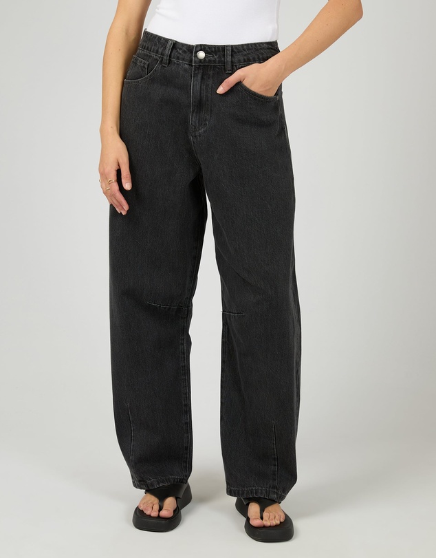 All About Eve - Hallie Barrel Leg Jean Coal
