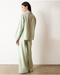 Atmos&Here - Ava Gingham Long PJ Set