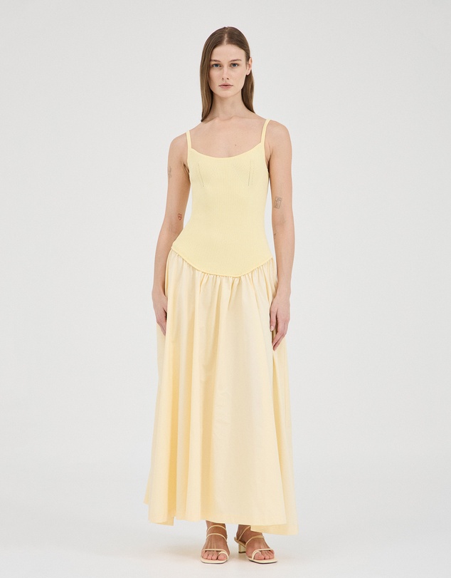 The Drop-waist Full Dress by FRIEND of AUDREY Online | THE ICONIC |  Australia