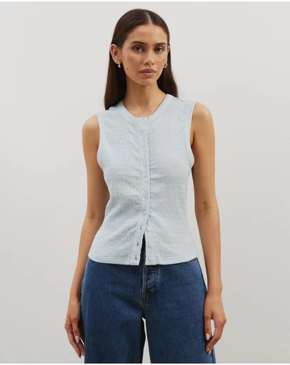 Atmos&Here - Maris Textured Vest Top