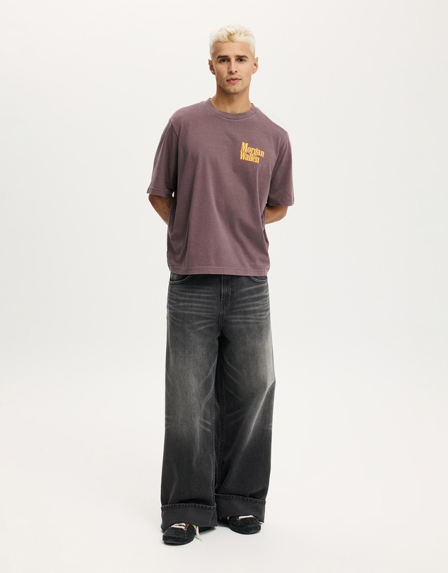 Cotton On - Cropped Fit Music T-Shirt