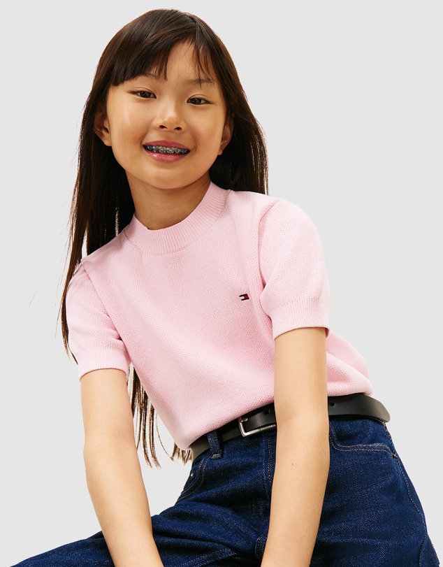 Tommy Hilfiger - Short Sleeve Chenille Sweater - Kids