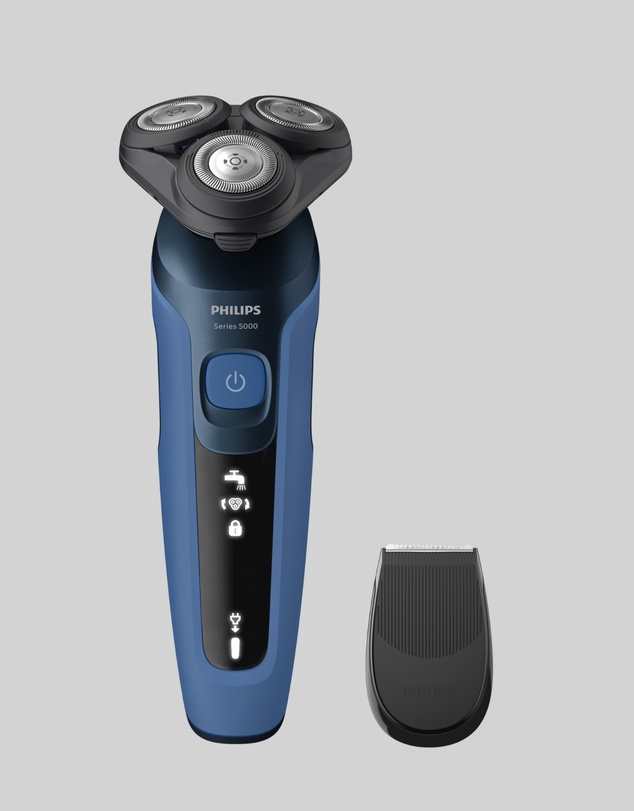 Philips - Philips Shaver Series 5000 Re-skin (Non SkinIQ), with precision trimmer attachment Dark Royal Blue