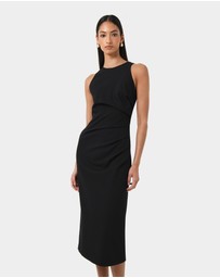 Forcast - Leah Side Ruched Midi Dress
