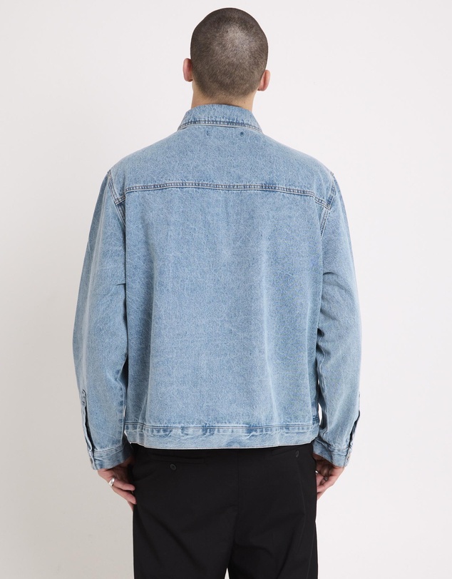 Insight - Halls Cropped Harrington Denim Jacket