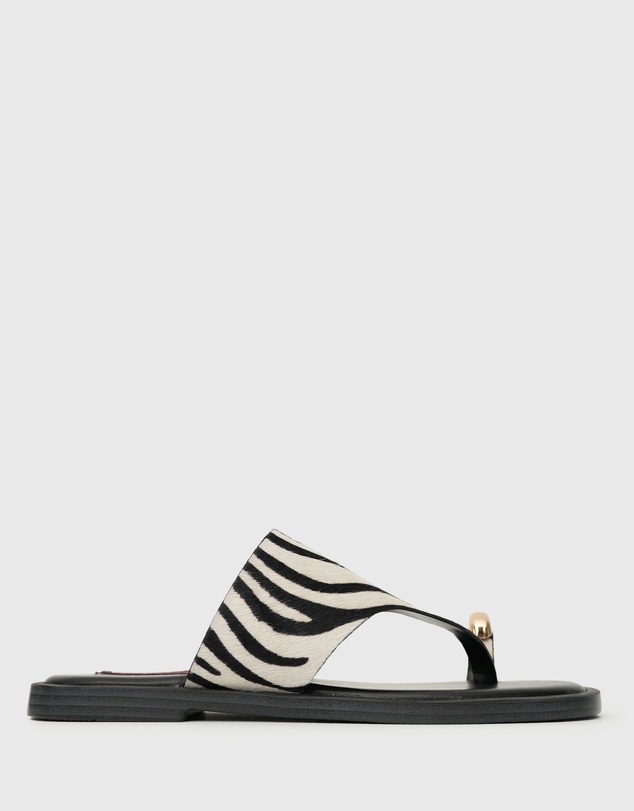 Betts - Dolphin Leather Thong Sandals