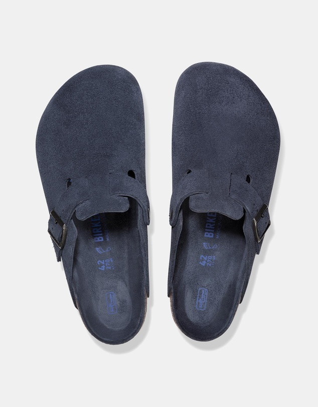 Birkenstock - Boston SFB Tonal Footbed Suede Leather Narrow - Women's