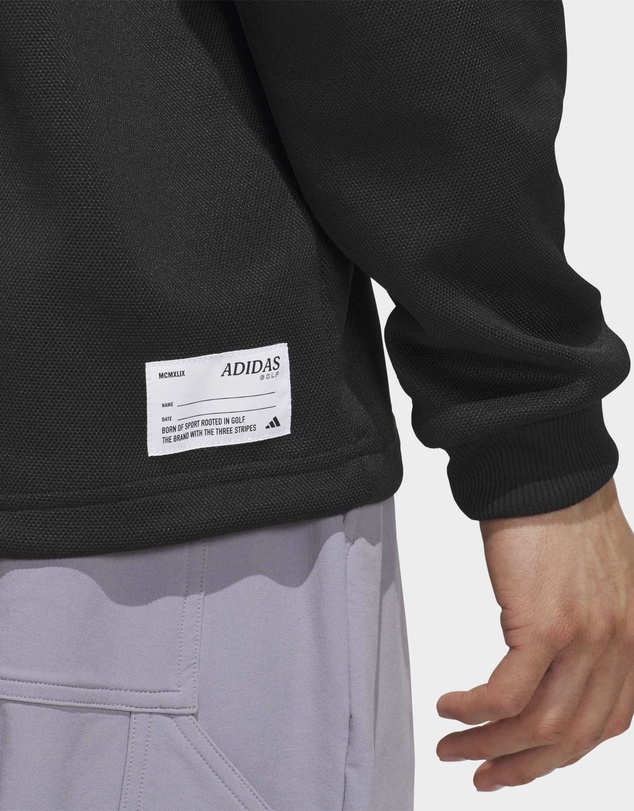 adidas Performance - LONG SLEEVE KNIT SWEAT POLO SHIRTS Mens