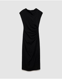 M.N.G - Kelly Draped Straight Dress