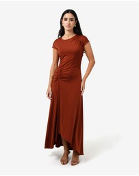 Forcast - Kim Asymmetric Ruched Dress