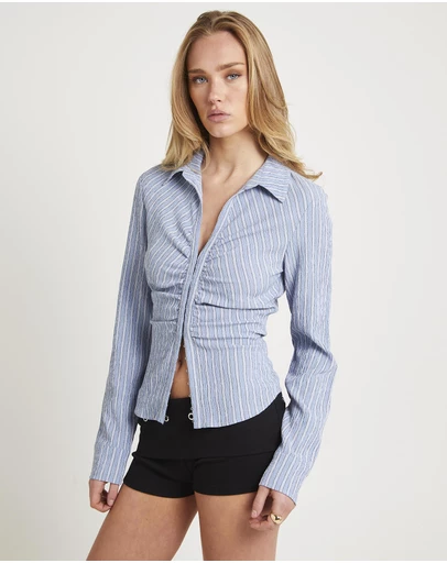 Insight - Cassia Long Sleeve Gather Shirt