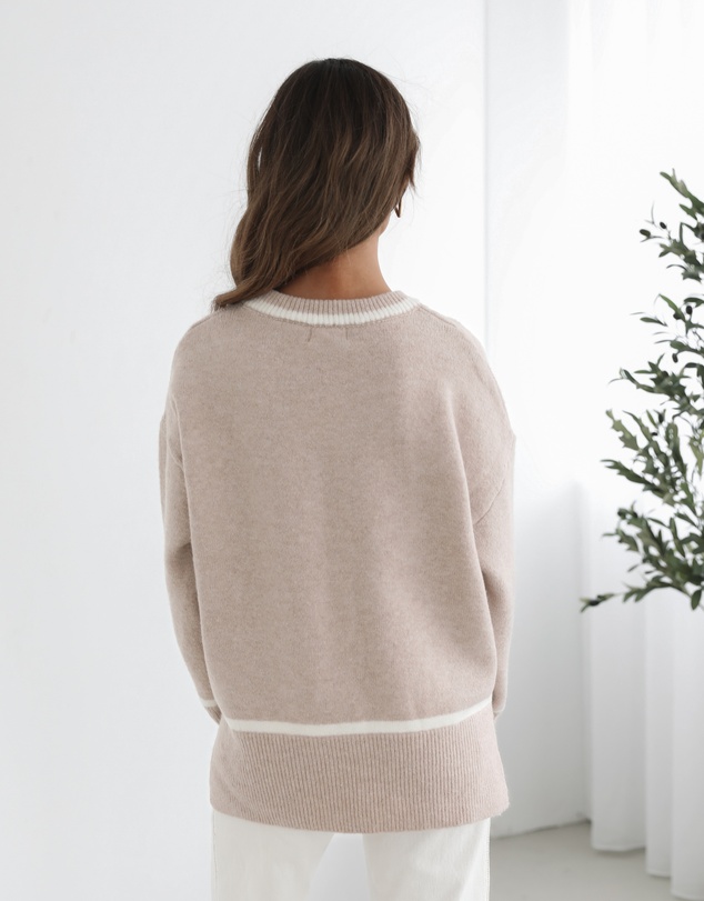 Esther & Co - Kaliyah Knit - Beige Multi