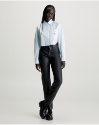 Calvin Klein Jeans - Cropped Cotton Poplin Shirt