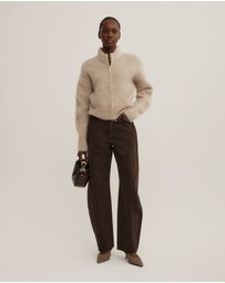 Witchery - Fluffy Funnel Bomber Jacket