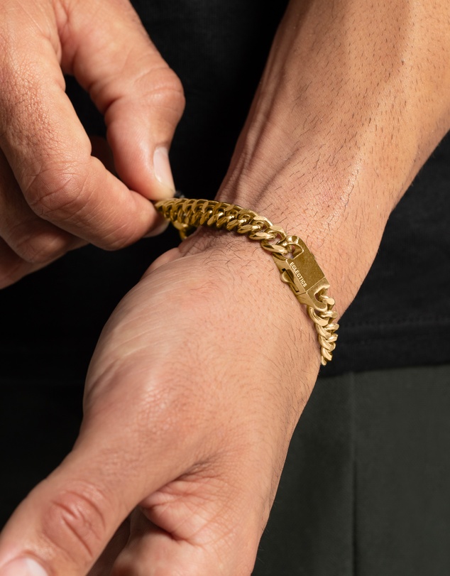 Eclectics - Craft Cuban Chain Bracelet - 18K Gold Plated Stainless Steel