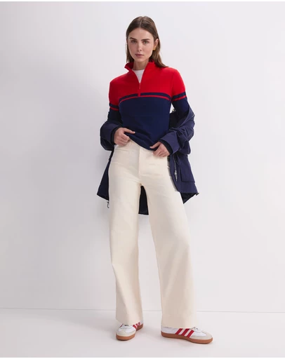 Sportscraft - Lucy Zip Funnel Neck