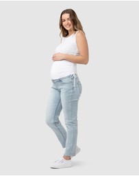 Ripe Maternity - Jodie Ruched Rib Tank