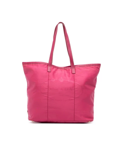 Pre-Loved by Azura Reborn - Pre-Loved Tessuto Canapa Logo Tote