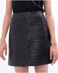 Marcs - Aelin Woven Leather Skirt