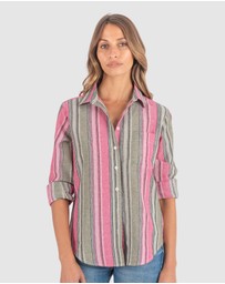 CAMIXA - IRIS Stripes Linen Shirt