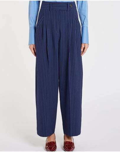 NAVY PINSTRIPE