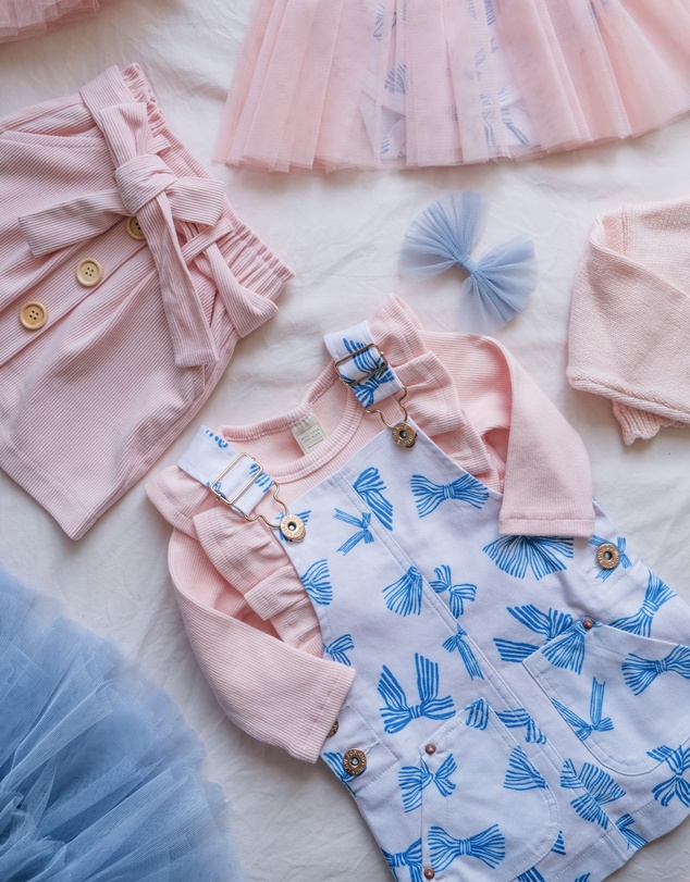 WITH LOVE FOR KIDS - Hazel Denim Pinafore Dress - Babies - Kids