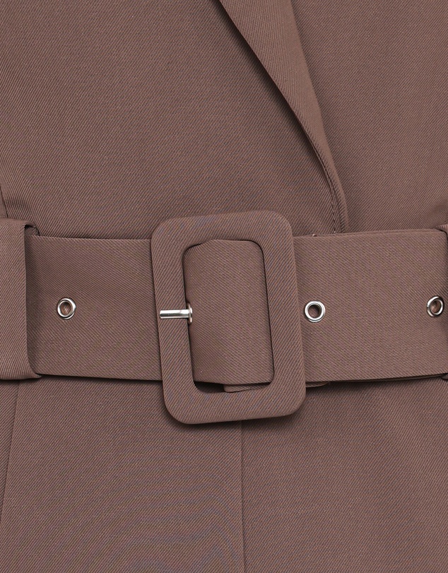 Petal & Pup - Sienna Belted Jumpsuit - Khaki Brown